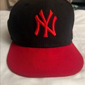 New Era Black and Red Hat